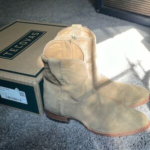 Tecovas The Roy Granite Suede Cowboy Boots 11.5 D Zipper